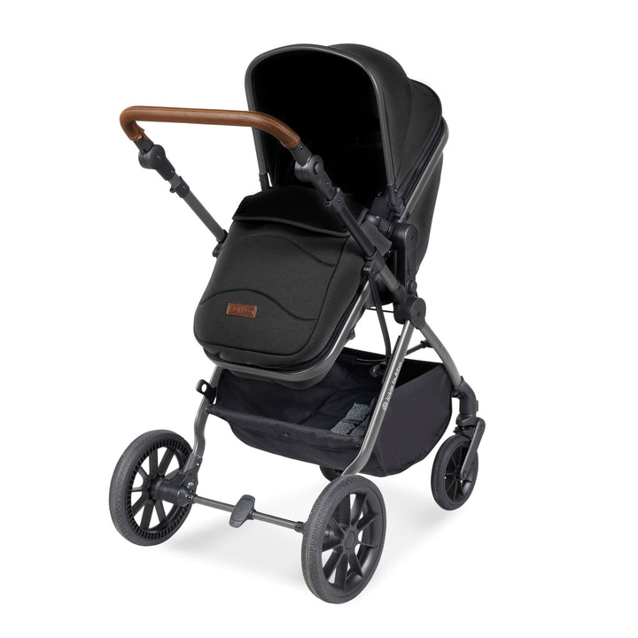 Ickle Bubba Prams & Pushchairs Ickle Bubba Cosmo 2 in 1 Plus Pushchair - Gunmetal / Black / Tan