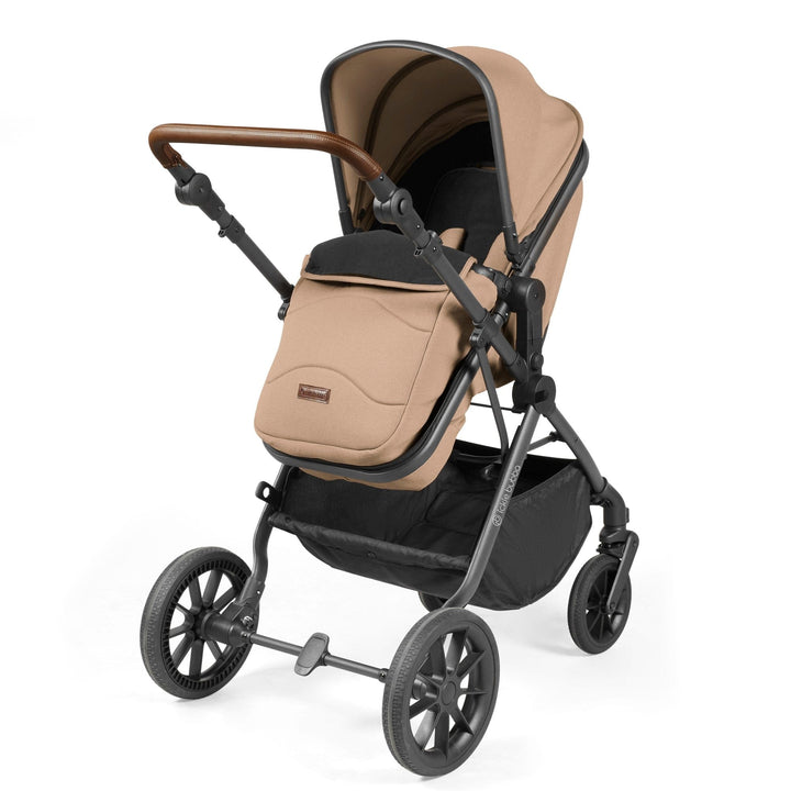 Ickle Bubba Prams & Pushchairs Ickle Bubba Cosmo 2 in 1 Plus Pushchair - Gunmetal / Desert / Tan