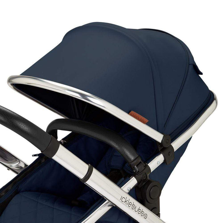 Ickle Bubba Prams & Pushchairs Ickle Bubba Eclipse 2 in 1 Carrycot & Pushchair - Chrome / Midnight Blue / Black