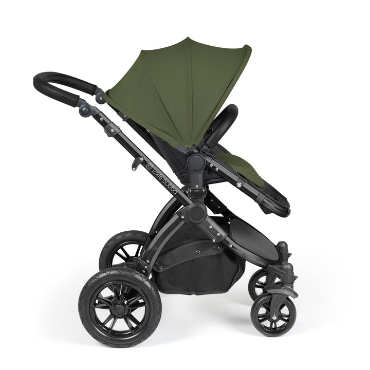 Ickle Bubba Prams & Pushchairs Ickle Bubba Stomp Luxe 2 in 1 Pushchair - Black / Woodland / Black