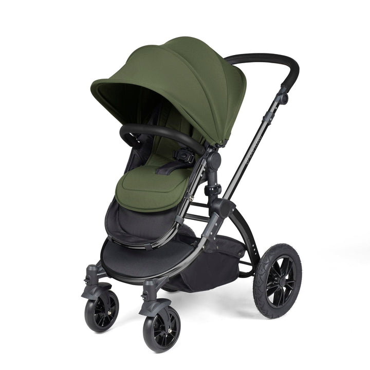 Ickle Bubba Prams & Pushchairs Ickle Bubba Stomp Luxe 2 in 1 Pushchair - Black / Woodland / Black