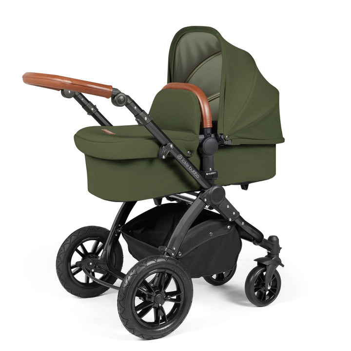 Ickle Bubba Prams & Pushchairs Ickle Bubba Stomp Luxe 2 in 1 Pushchair -   Black / Woodland / Tan