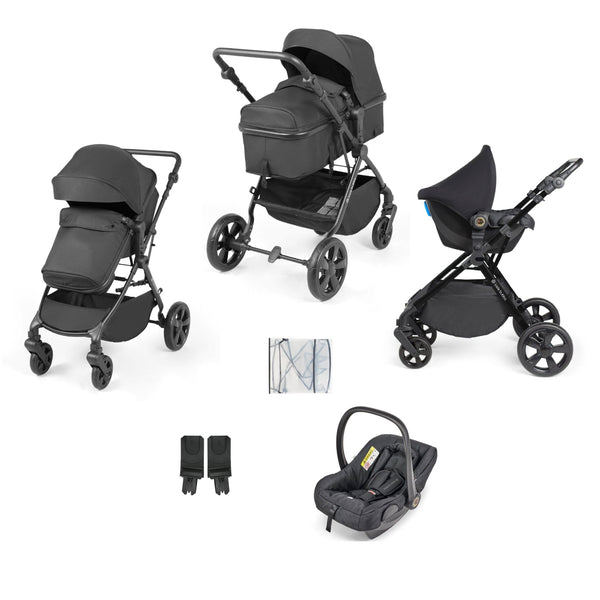 Ickle Bubba Travel Systems Ickle Bubba Comet 3-In-1 Travel System With Astral Car Seat - Black / Black / Black