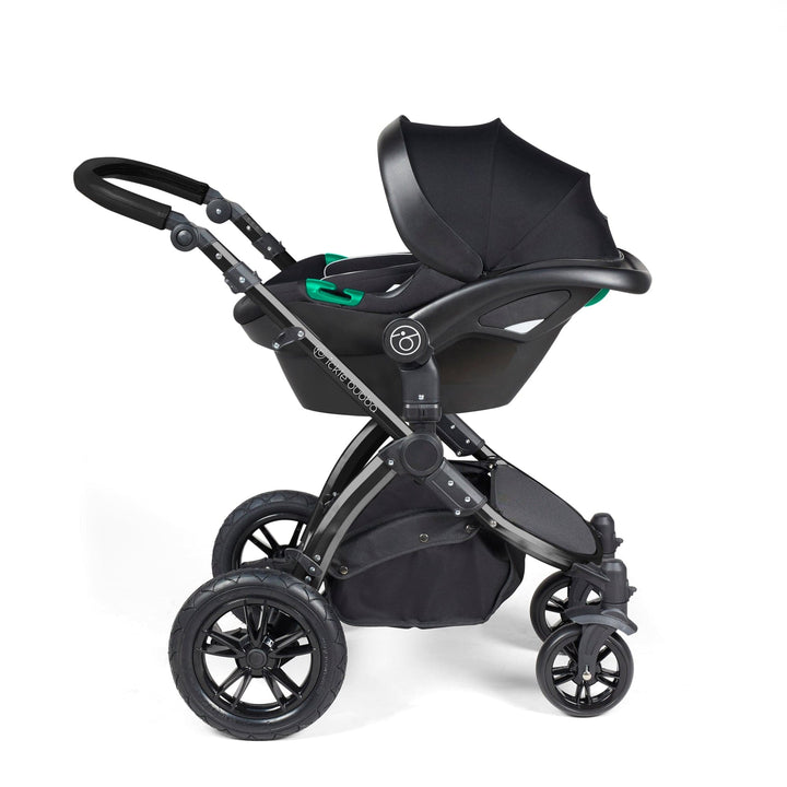 Ickle Bubba TRAVEL SYSTEMS Ickle Bubba Stomp Luxe 3-in-1 I-Size Travel System - Black / Midnight / Black