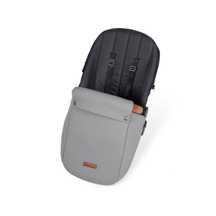 Ickle Bubba TRAVEL SYSTEMS Ickle Bubba Stomp Luxe All-in-One I-Size Travel System With Isofix Base - Black / Pearl Grey / Tan