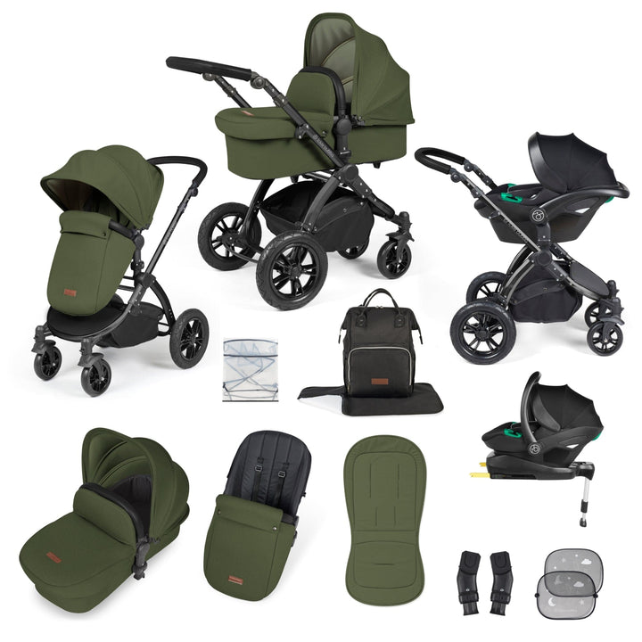 Ickle Bubba Stomp Luxe 12 Piece Travel System with i-Size Stratus