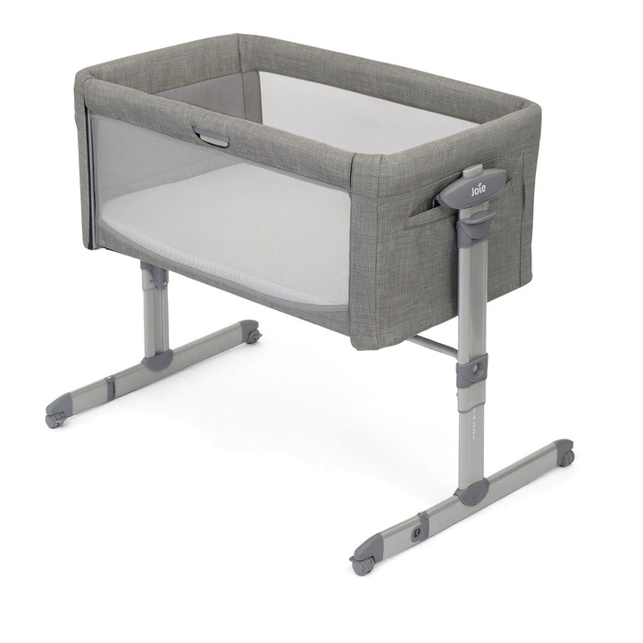 Joie Bedside Cribs Joie Roomie Glide Side Sleeping Crib - Foggy Grey