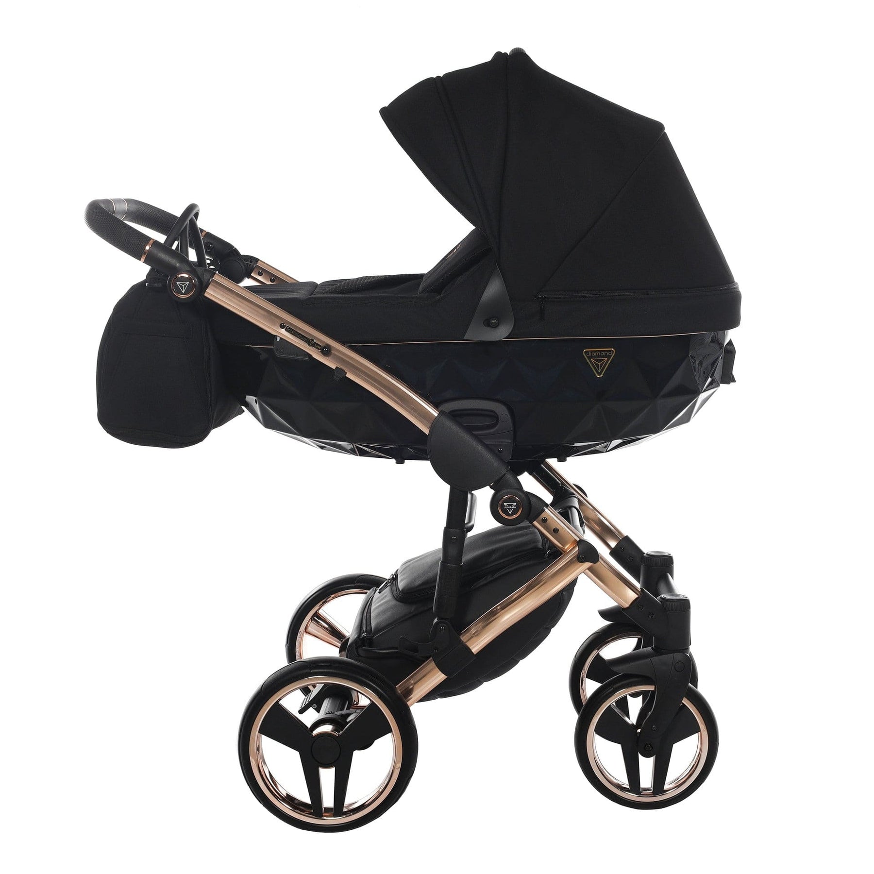 Junama Individual 2 in 1 Pram / Pushchair - Black/Rose Gold – UK Baby ...