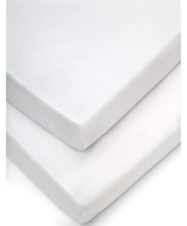 Mamas and Papas BEDDING Mamas and Papas Crib Fitted Sheets 2 Pack - White