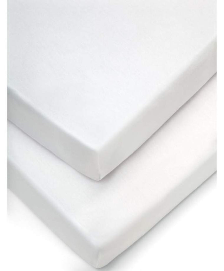 Mamas and Papas BEDDING Mamas and Papas Crib Fitted Sheets 2 Pack - White