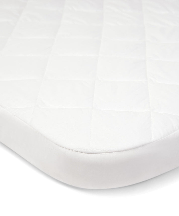 Mamas and Papas Bedding Mamas & Papas Lua Bedside Crib Mattress Protector - White