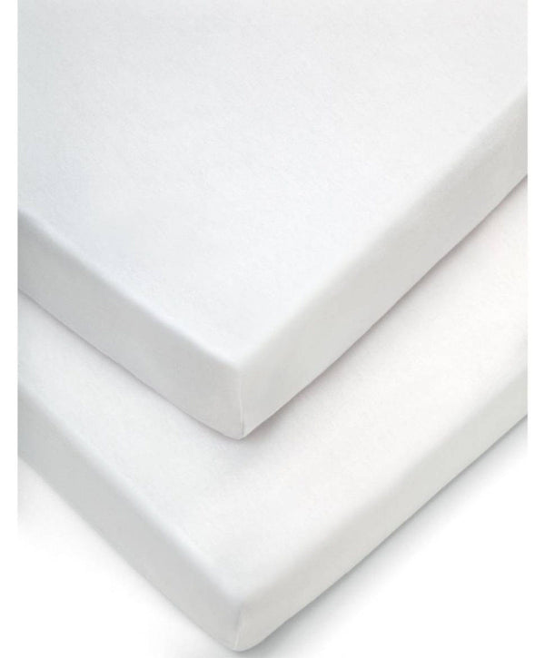 Mamas and Papas BEDDING Mamas & Papas Pram Fitted Sheet 2 Pack - White