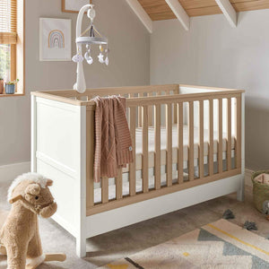 Mamas and Papas Cot Beds Mamas and Papas Harwell Cot Bed - White / Natural