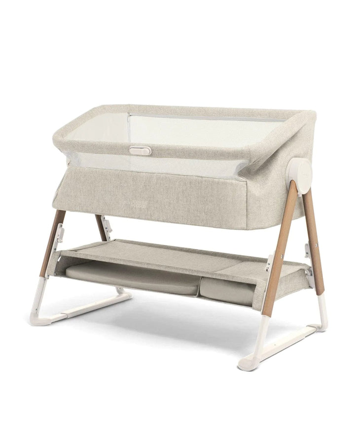 Mamas and Papas Cribs Mamas & Papas Lua Bedside Crib - Beige