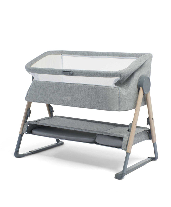 Mamas and Papas Cribs Mamas & Papas Lua Bedside Crib - Grey