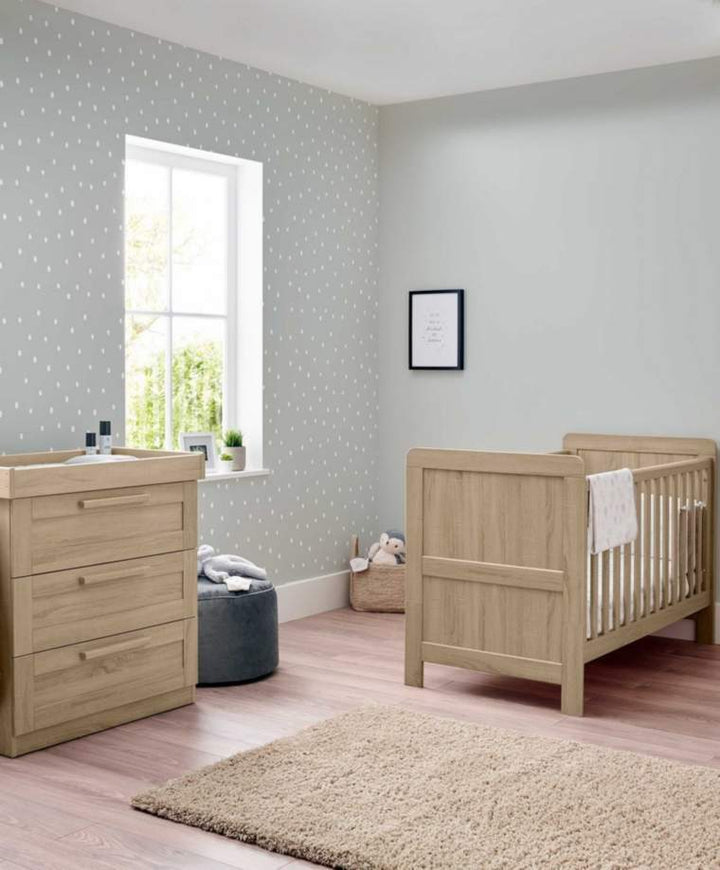 Mamas and Papas NURSERY FURNITURE Mamas and Papas Atlas 2pc Furniture Set - Light Oak