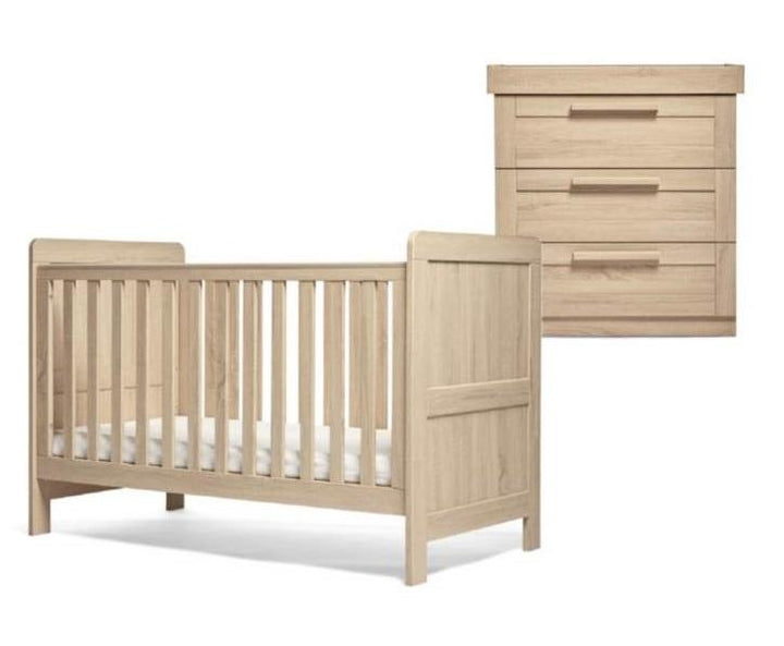 Mamas and Papas NURSERY FURNITURE Mamas and Papas Atlas 2pc Furniture Set - Light Oak