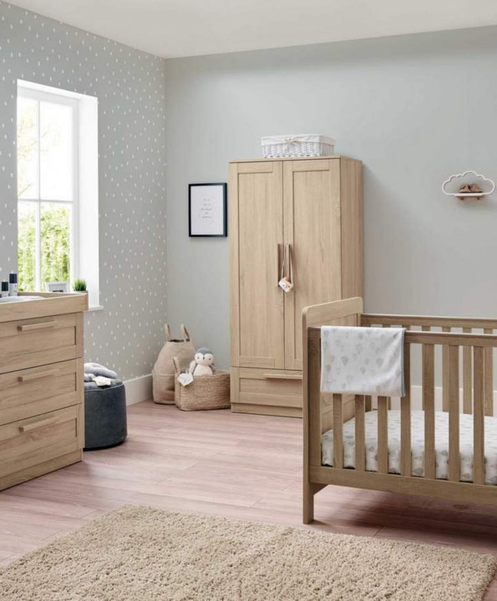 Mamas and Papas NURSERY FURNITURE Mamas and Papas Atlas 3pc Furniture Set - Light Oak