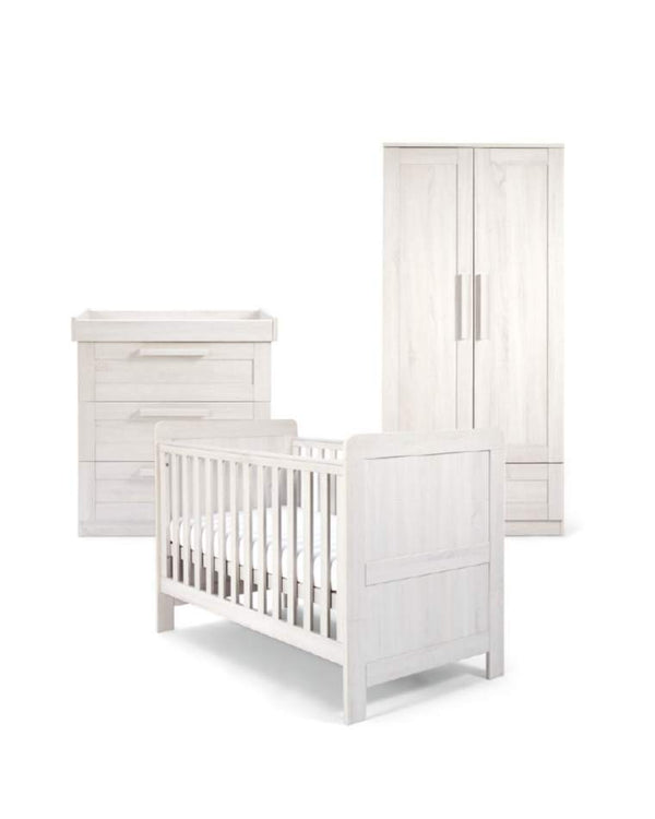 Mamas and Papas NURSERY FURNITURE Mamas and Papas Atlas 3pc Furniture Set - Nimbus White