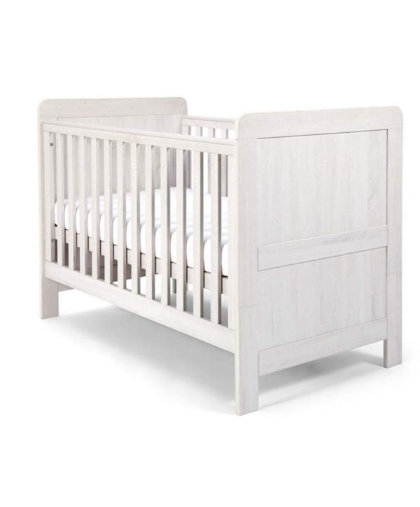 Mamas and Papas NURSERY FURNITURE Mamas and Papas Atlas Cot / Toddler Bed - Nimbus White