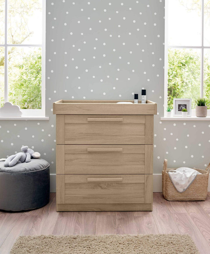 Mamas and Papas Nursery Furniture Mamas and Papas Atlas Dresser / Changer - Light Oak