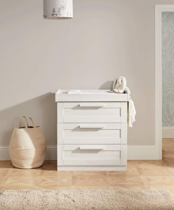 Mamas and Papas NURSERY FURNITURE Mamas and Papas Atlas Dresser / Changer - Nimbus White