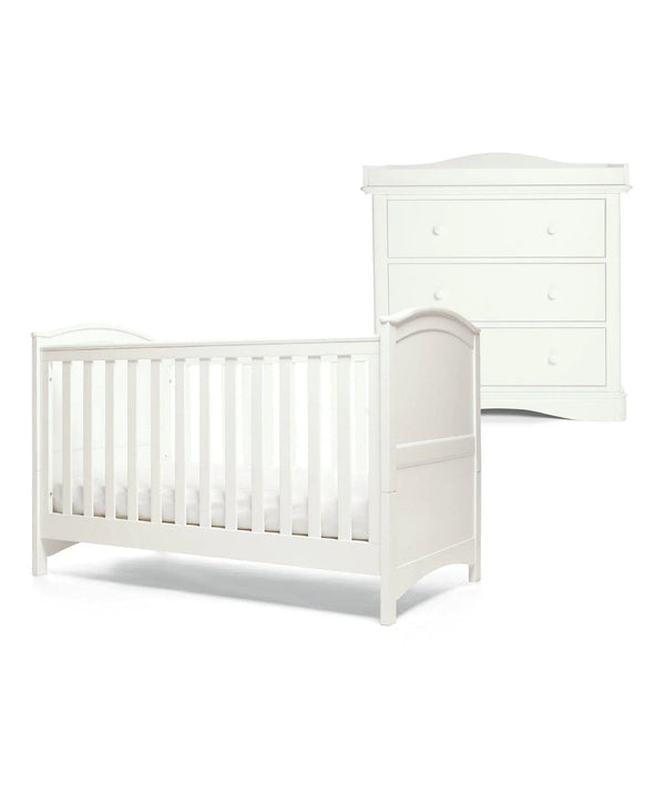 Mamas and Papas Nursery Furniture Mamas and Papas Flyn 2pc Set - White