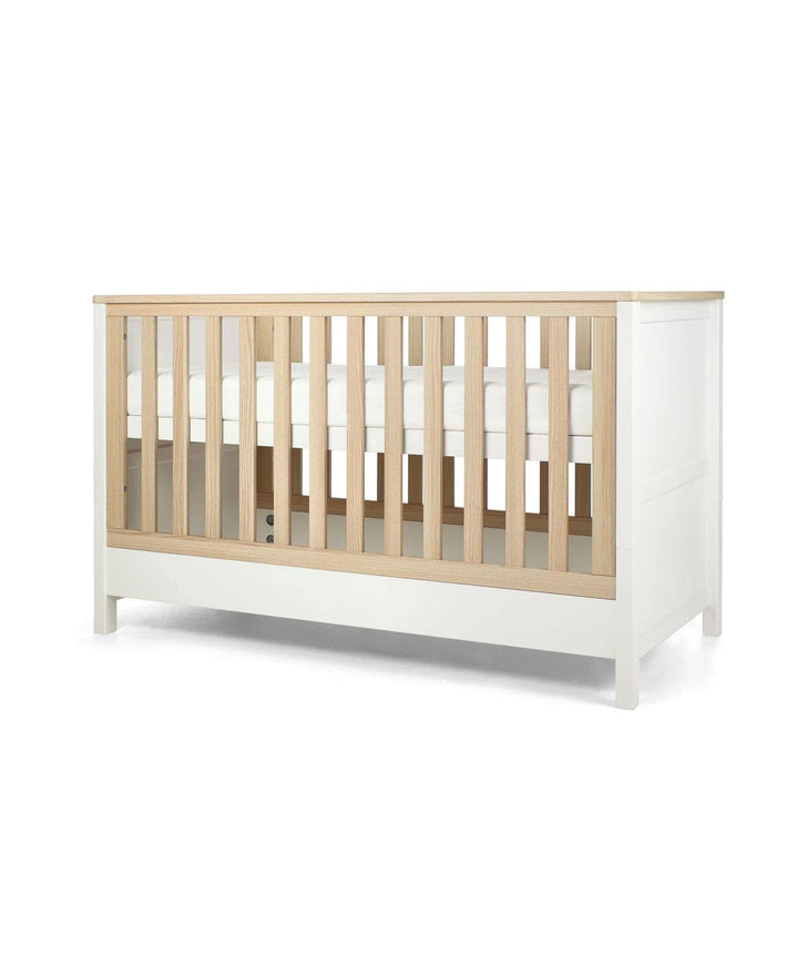 Mamas and Papas Nursery Furniture Mamas and Papas Harwell 2pc Cot Bed Furniture Set - White / Natural