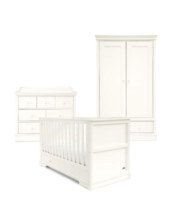 Mamas and Papas Nursery Furniture Mamas and Papas Oxford 3pc Furniture Set - White