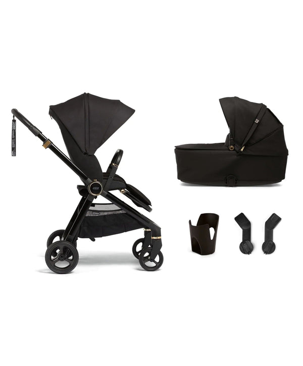 Mamas and Papas Prams & Pushchairs Mamas and Papas Strada 4 Piece Bundle - Black Diamond