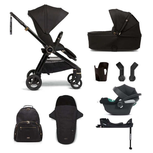 Mamas and Papas Travel Systems Mamas and Papas Strada 8 Piece Cybex Aton B2 Travel System - Black Diamond