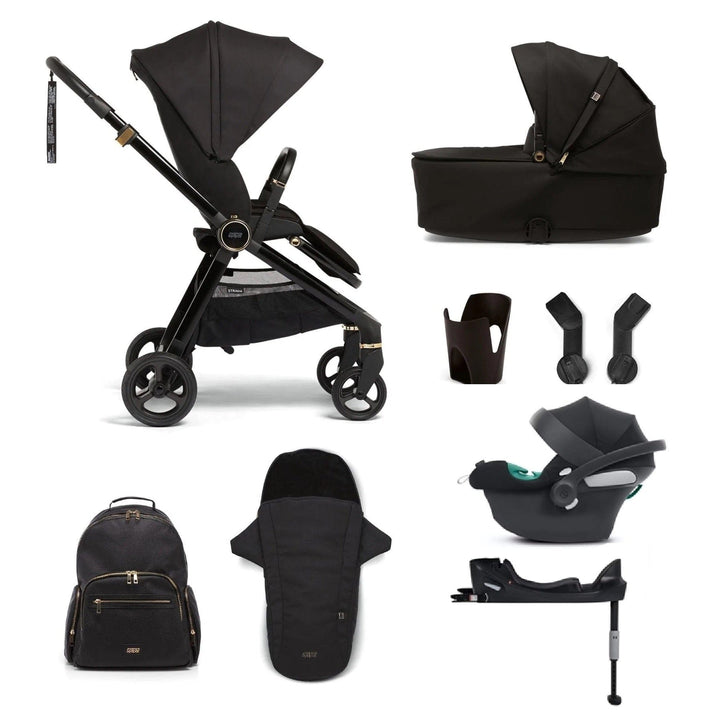 Mamas and Papas Travel Systems Mamas and Papas Strada 8 Piece Cybex Aton B2 Travel System - Black Diamond