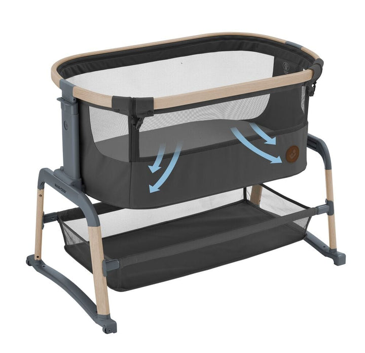 Maxi Cosi Bedside Cribs Maxi Cosi Iora Air Co-sleeping Crib - Beyond Graphite