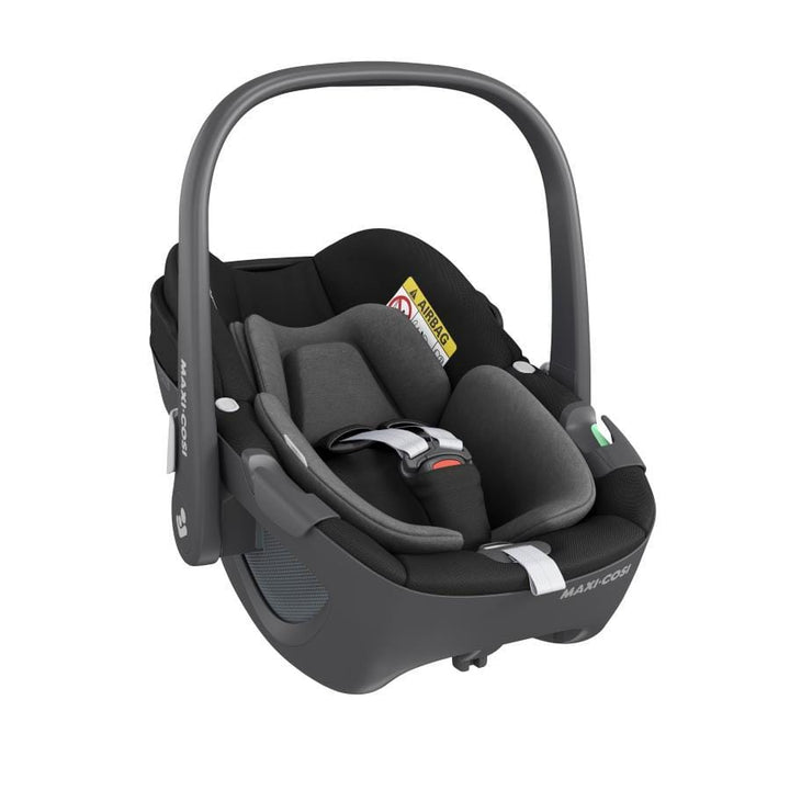 Maxi Cosi CAR SEATS Maxi Cosi Pebble 360 Car Seat and Base - Essential Black + FREE Rain Cover