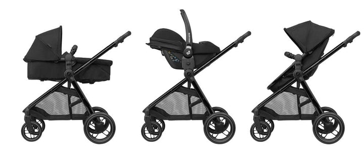 Maxi Cosi Travel Systems Maxi Cosi Zelia 2 Cabriofix i-Size & Base Travel System - Twillic Black