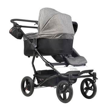 Mountain Buggy double pushchairs Mountain Buggy Duet Luxury Inc Double Satchel And Carrycot - Herringbone