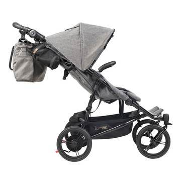 Mountain Buggy double pushchairs Mountain Buggy Duet Luxury Inc Double Satchel And Carrycot - Herringbone