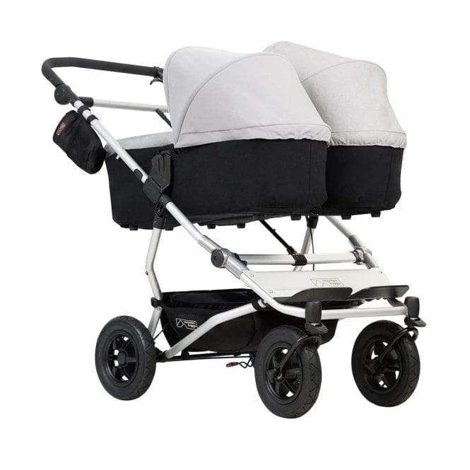 Mountain Buggy Prams & Pushchairs Mountain Buggy Duet with 2 X Carrycot Plus - Silver