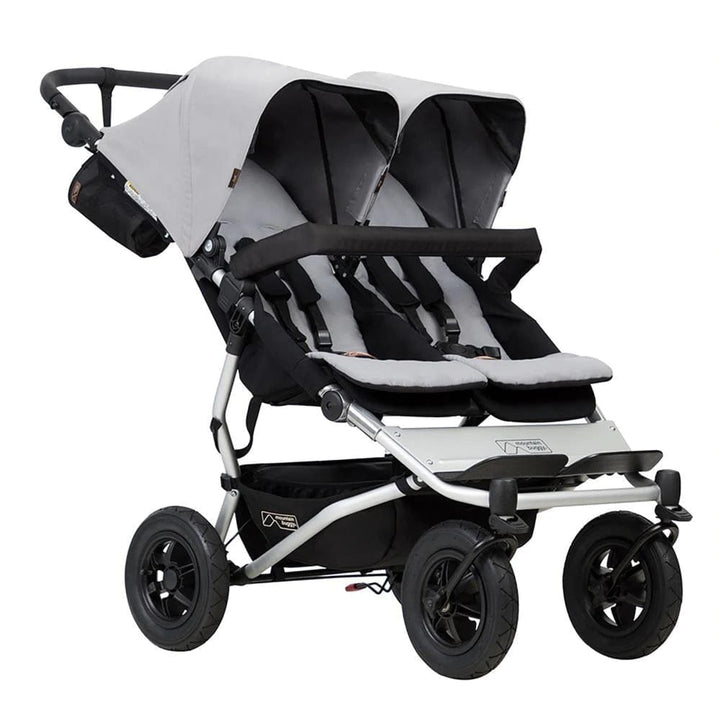 Mountain Buggy Prams & Pushchairs Mountain Buggy Duet with 2 X Carrycot Plus - Silver