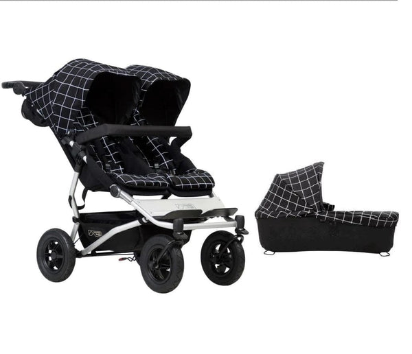 Mountain Buggy Prams & Pushchairs Mountain Buggy Duet with Carrycot Plus - Grid