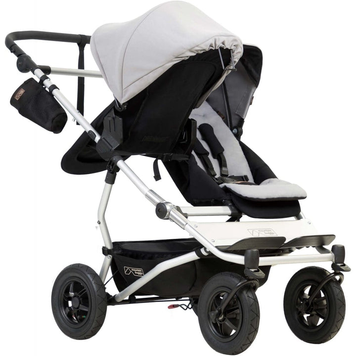 Mountain Buggy Prams & Pushchairs Mountain Buggy Duet with Carrycot Plus - Silver