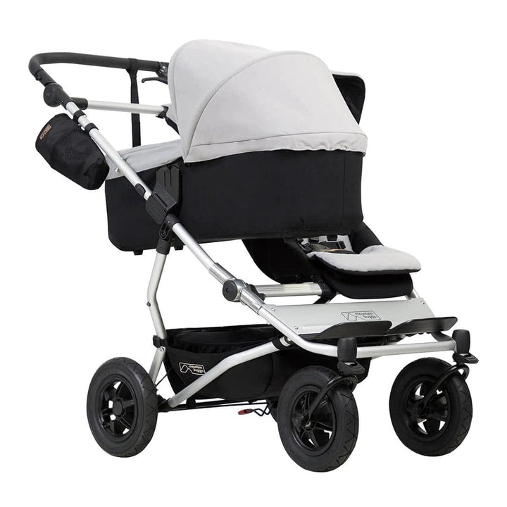 Mountain Buggy Prams & Pushchairs Mountain Buggy Duet with Carrycot Plus - Silver