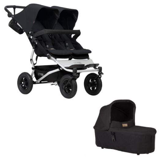 Mountain Buggy Prams & Pushchairs Mountain Buggy Duet with FREE Carrycot - Black