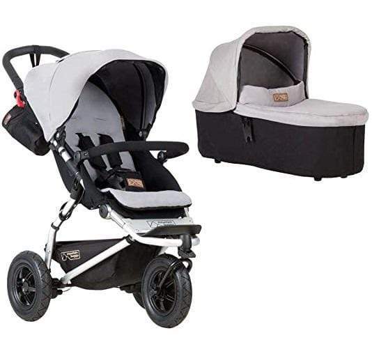 Mountain Buggy Prams & Pushchairs Mountain Buggy Swift & Carrycot Plus - Silver