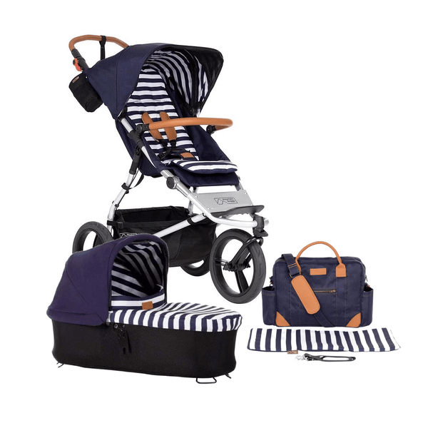 Mountain Buggy Pushchairs Mountain Buggy Urban Jungle with FREE Carrycot and Raincover - Nautical