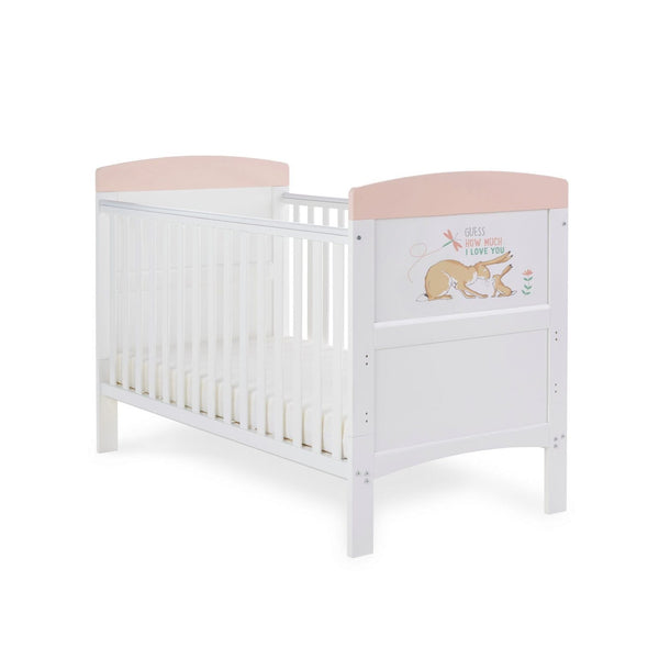 Obaby Cot Beds OBaby Grace Inspire Cot Bed – Guess How Much I Love You, I Can Hop