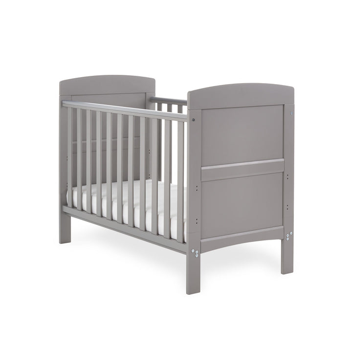 Obaby Cot Beds Obaby Grace Mini Cot Bed Taupe Grey