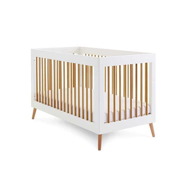 Obaby Cot Beds Obaby Maya Cot Bed - White with Natural