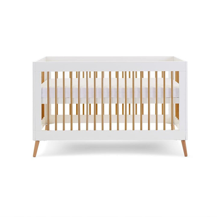 Obaby Cot Beds Obaby Maya Cot Bed - White with Natural