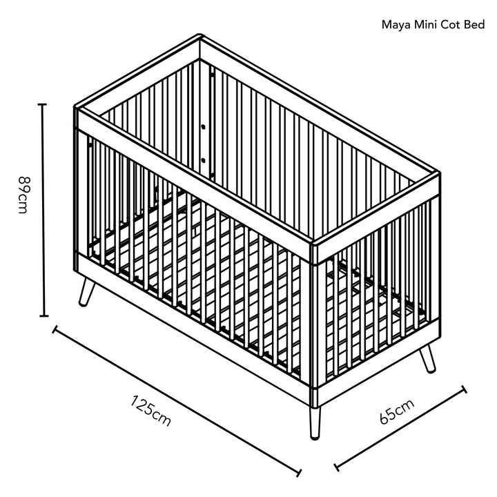 Obaby Cot Beds Obaby Maya Mini Cot Bed